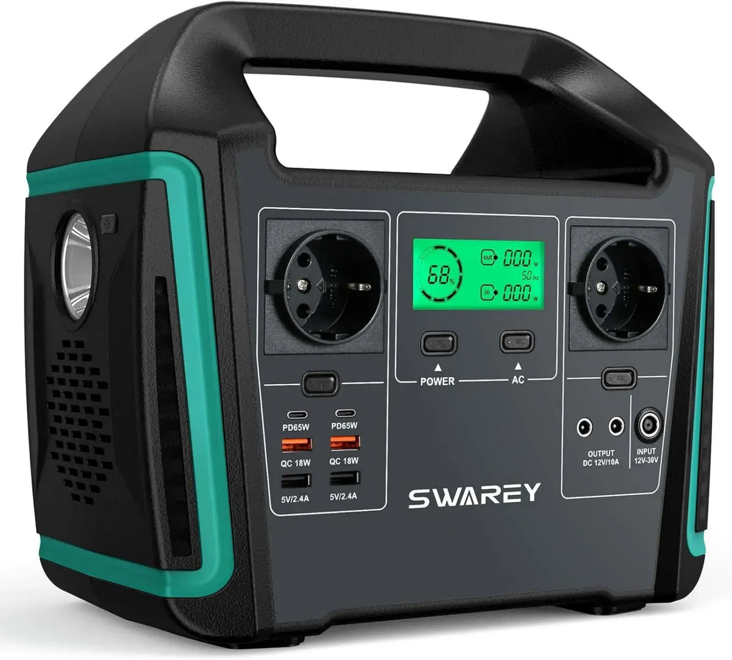 Groupe Électrogène Portable 1000W Ultra Silencieux avec Ports AC/USB/Type-C/QC 3.0