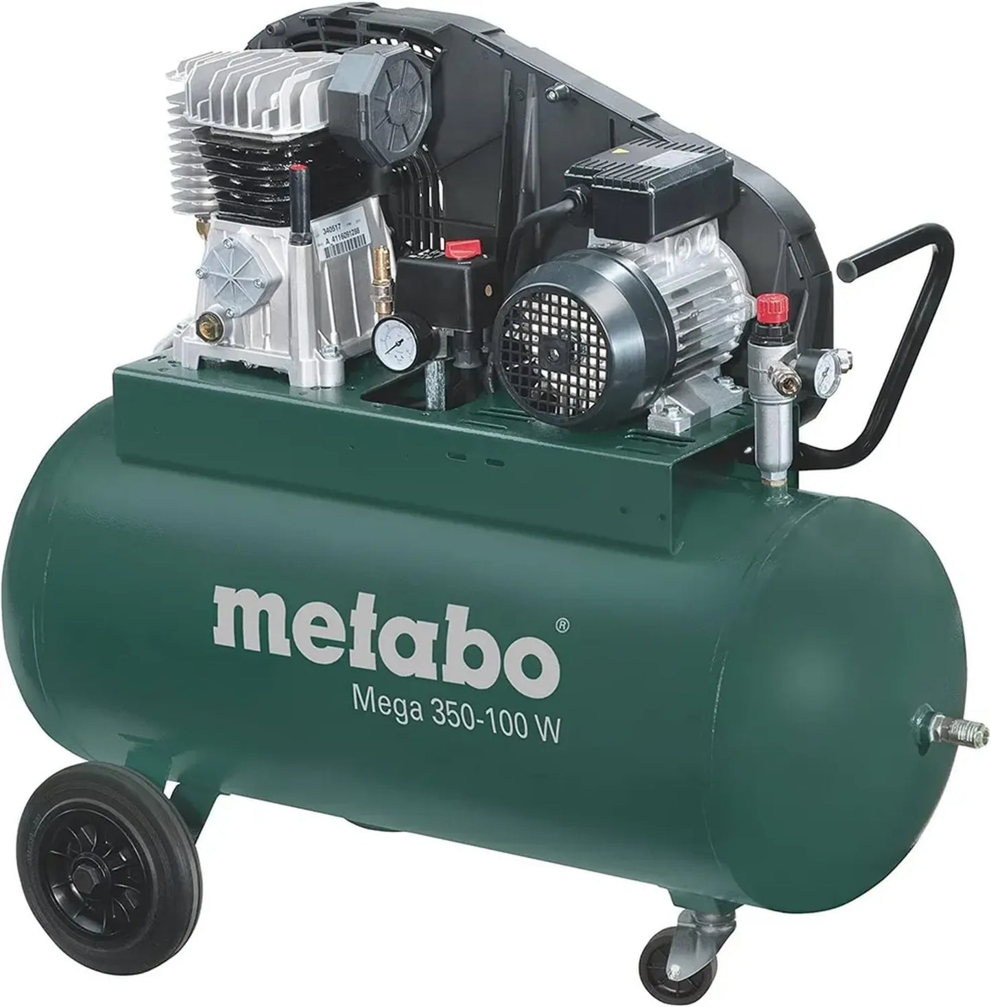 Compresseur Metabo Mega 350-100 W, 2,2/3 kW/HP, réservoir 90 litres