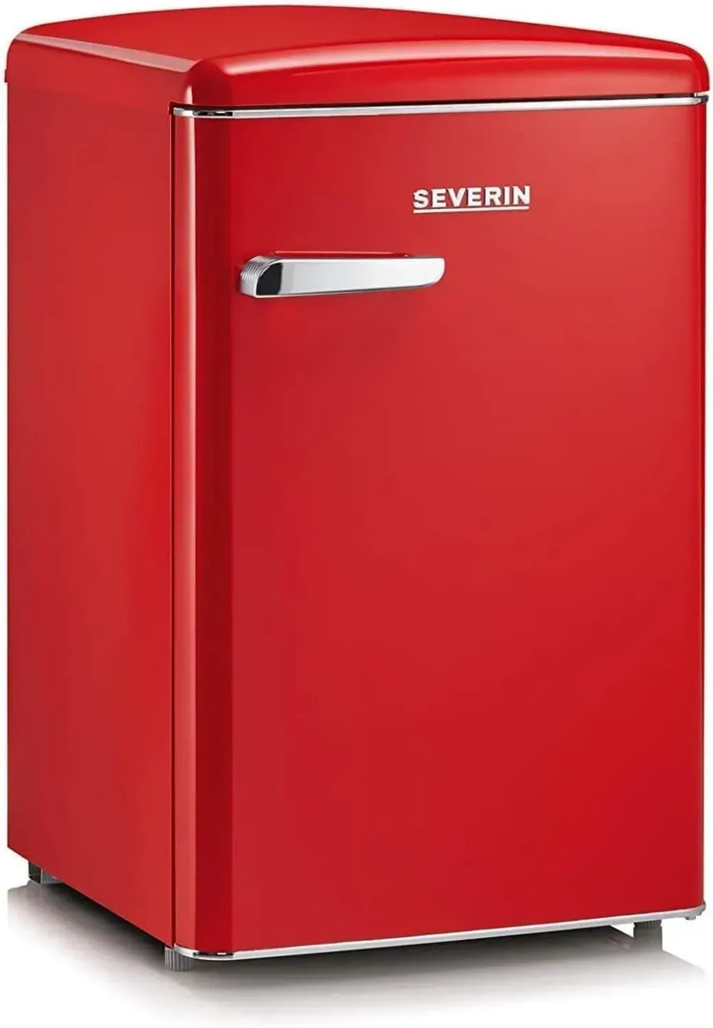 Réfrigérateur Congélateur SEVERIN 108L, Style Rétro, Rouge, 37 dB