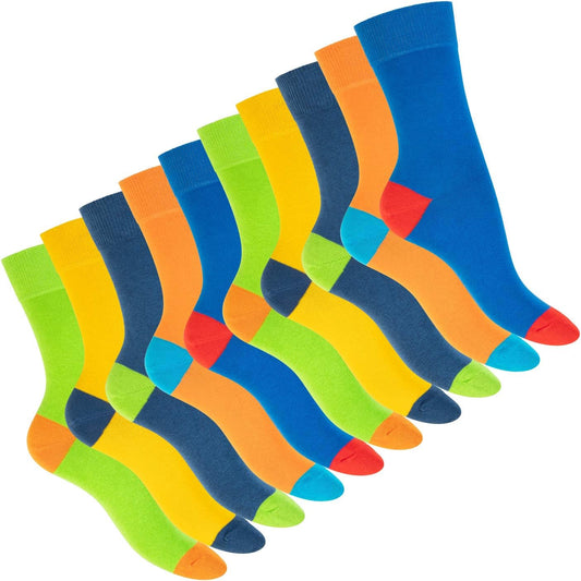 Chaussettes – unisexe, en coton, 10 Paires