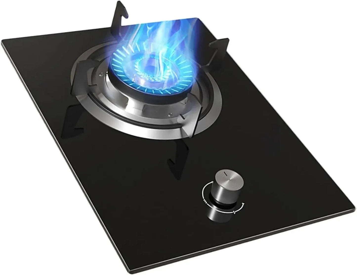 Plaque de Cuisson à Gaz 5,2 KW, Cuisinière 1 Feu avec Sécurité, Installation sur Table/Intégrée