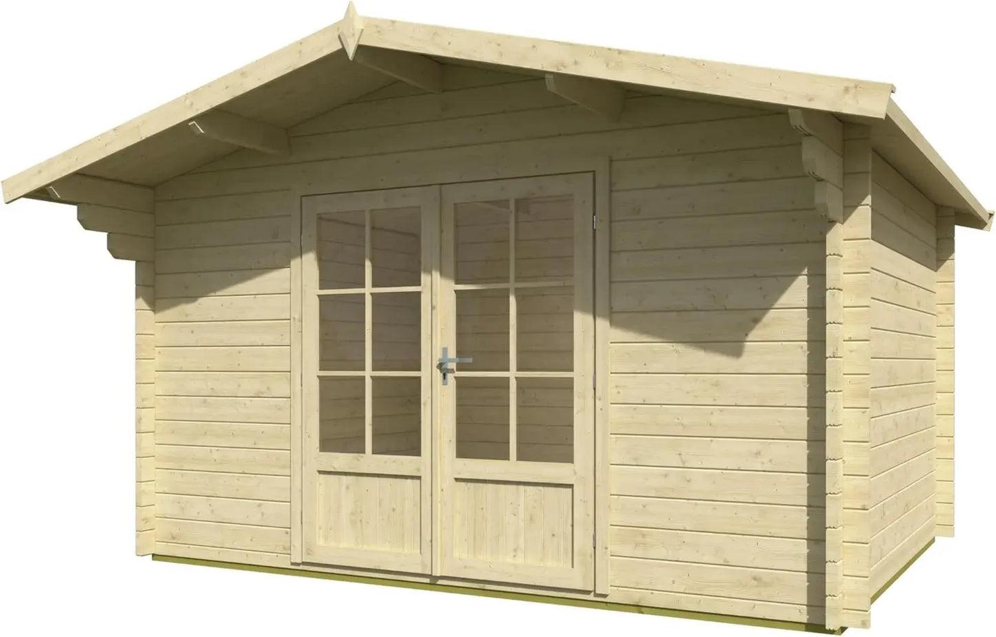 Abri de Jardin en Bois 34mm, 400x300cm, 10.14m² Utiles